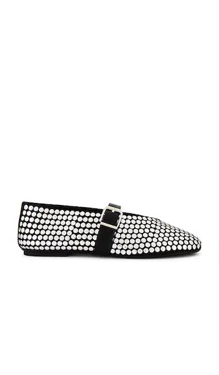 Eiza Studs Flat in Black | Revolve Clothing (Global)