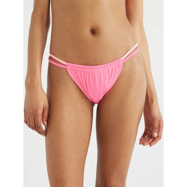 No Boundaries Juniors Tab Tunnel Bikini Swim Bottoms, Sizes XS-XL - Walmart.com | Walmart (US)