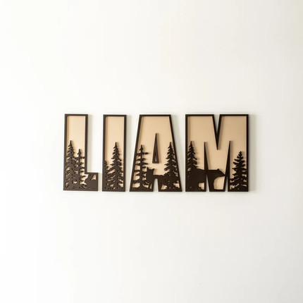 Woodland Name Sign