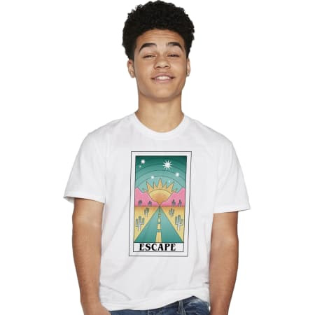 'Escape' Desert Road Tarot Graphic Tee | Five Below