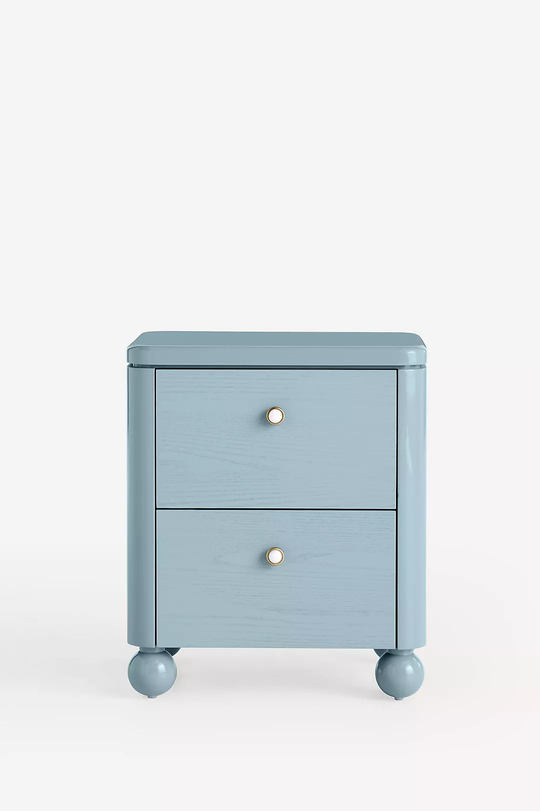 Tasha Lacquer Two-Drawer Nightstand | Anthropologie (US)