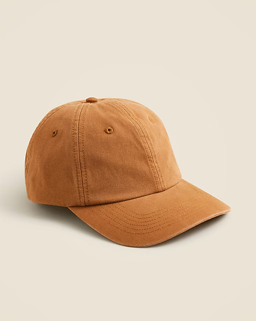 Washed canvas baseball cap | J. Crew US