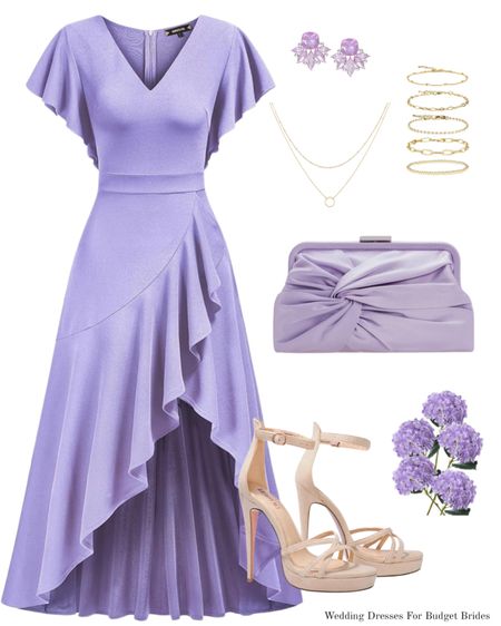 
Light purple party dress with accessories for a semi-formal wedding. 

#weddingguestdress #springoutfit #semiformaldress #summeroutfit #amazondress 

#LTKSeasonal #LTKstyletip #LTKwedding