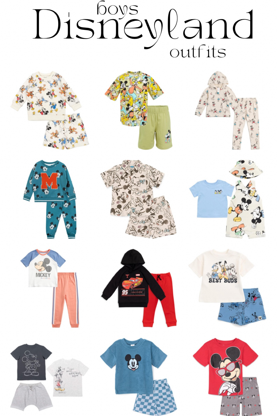 I found all the cutest boy outfits for Disneyland!! So many cute Disney options- good luck choosing!! Cars, Mickey Mouse and friends, and more!

#LTKtravel #LTKkids #LTKfamily