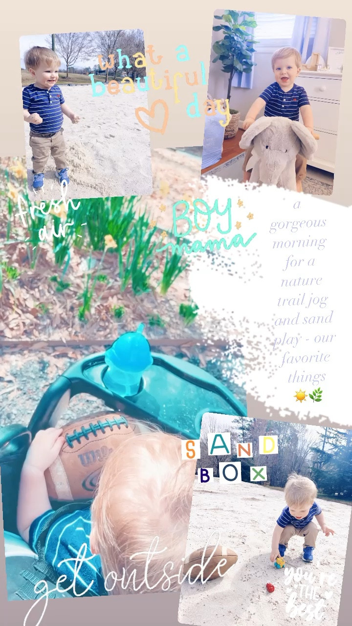 a gorgeous morning for a nature trail jog and sand play - our favorite things 
☀️🌿

#LTKfamily #LTKfit #LTKbaby