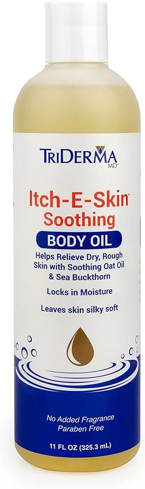 Itch-E-Skin Soothing and Moisturizing Body Oil with Sea Buckthorn Oil, Rose Hip Oil, Oat Oil to R... | Amazon (US)