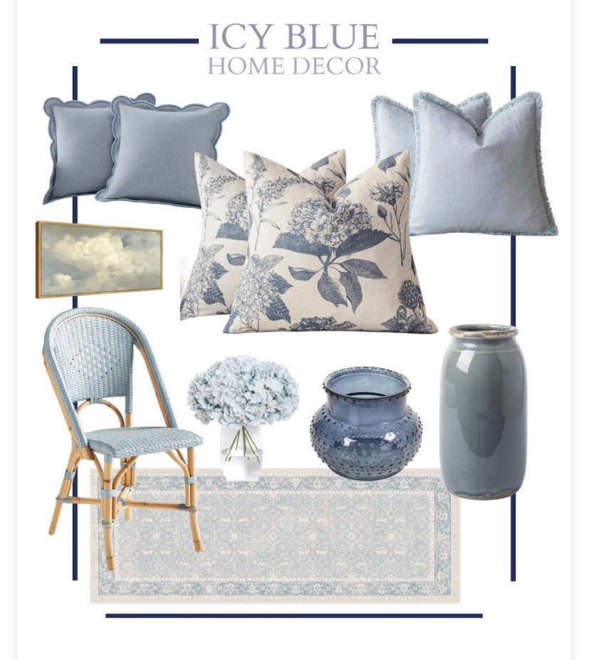 I’ve been layering pale blue into my spaces for years and last summer I even painted my whole kitchen light blue. It turns out I’m accidentally on trend!🤭🤍

#LTKHome