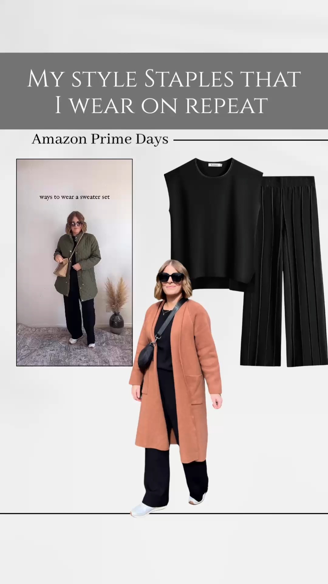 The most comfortable sweater set that you can dress up or down, perfect for travel! On sale right now for $19.99

Wearing L (tts)

Amazon prime, Amazon deals, Amazon prime day, sweater set, Amazon fashion, travel outfit, classic style, matching set, lounge set

#LTKMidsize #LTKSaleAlert #LTKStyleTip