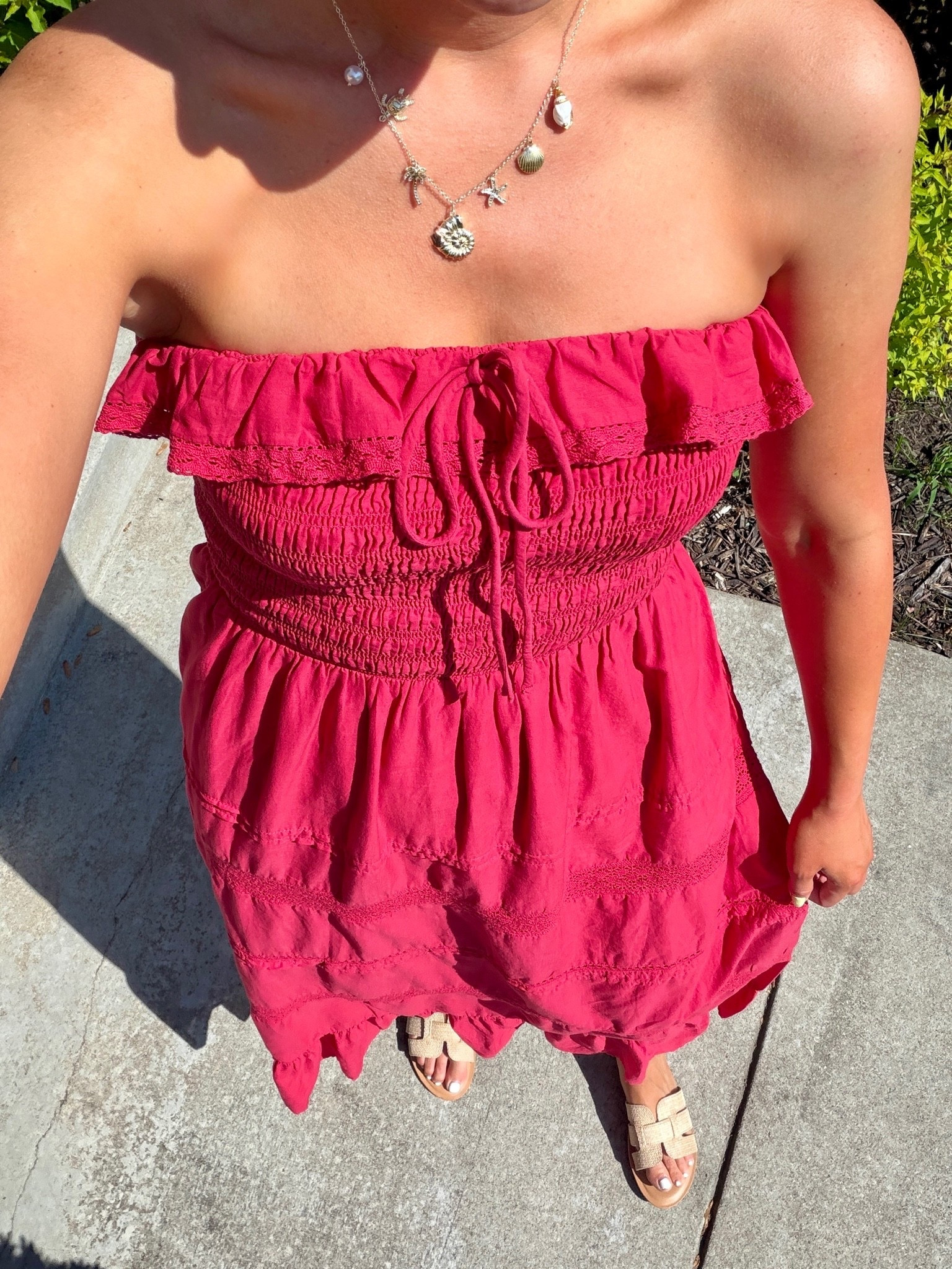 Wearing my true medium 

Cute target sundress is on 
@Target #sponsored

#LTKSeasonal #LTKSaleAlert #LTKTall
