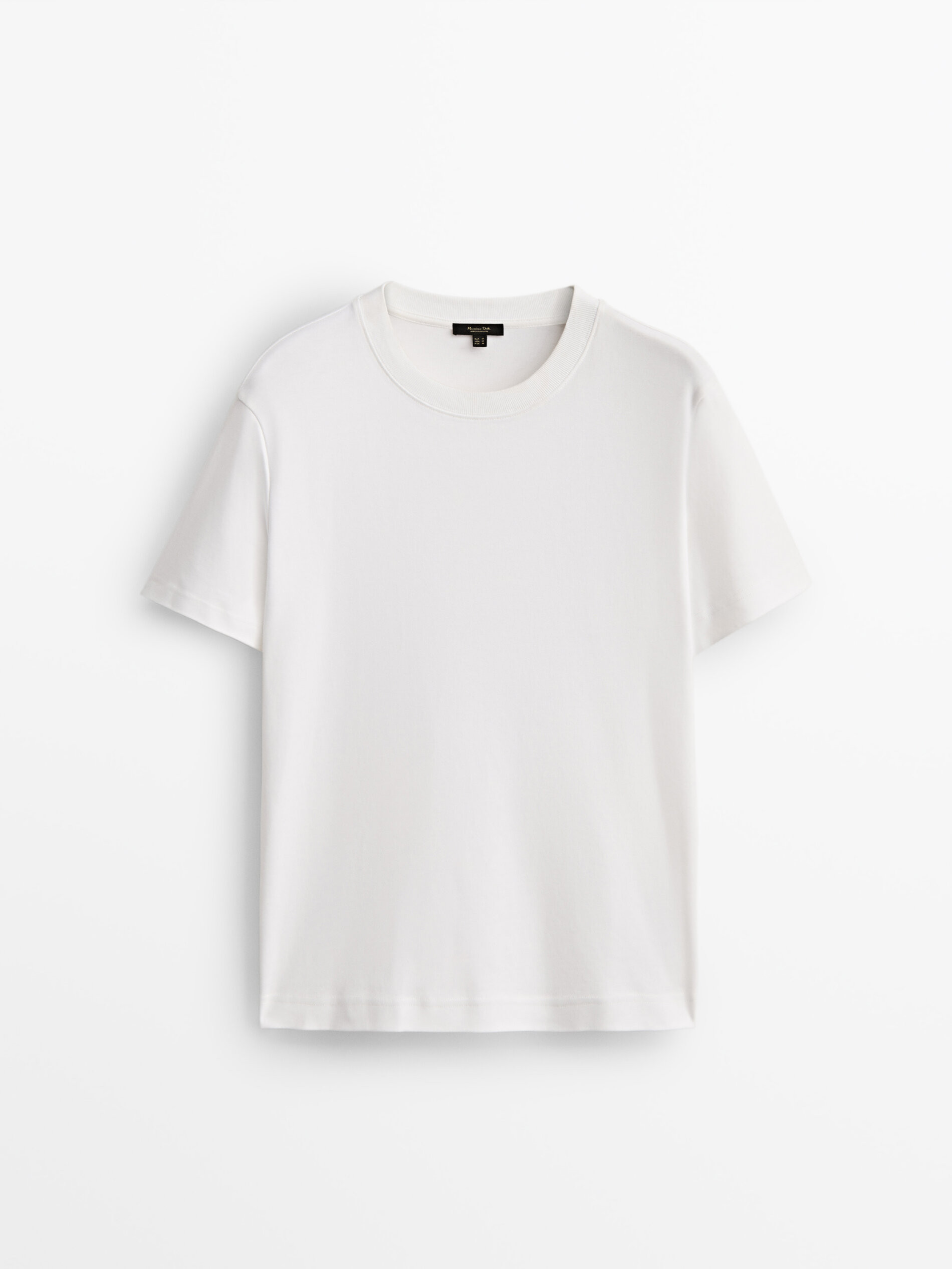 100% cotton short-sleeved T-shirt | Massimo Dutti US