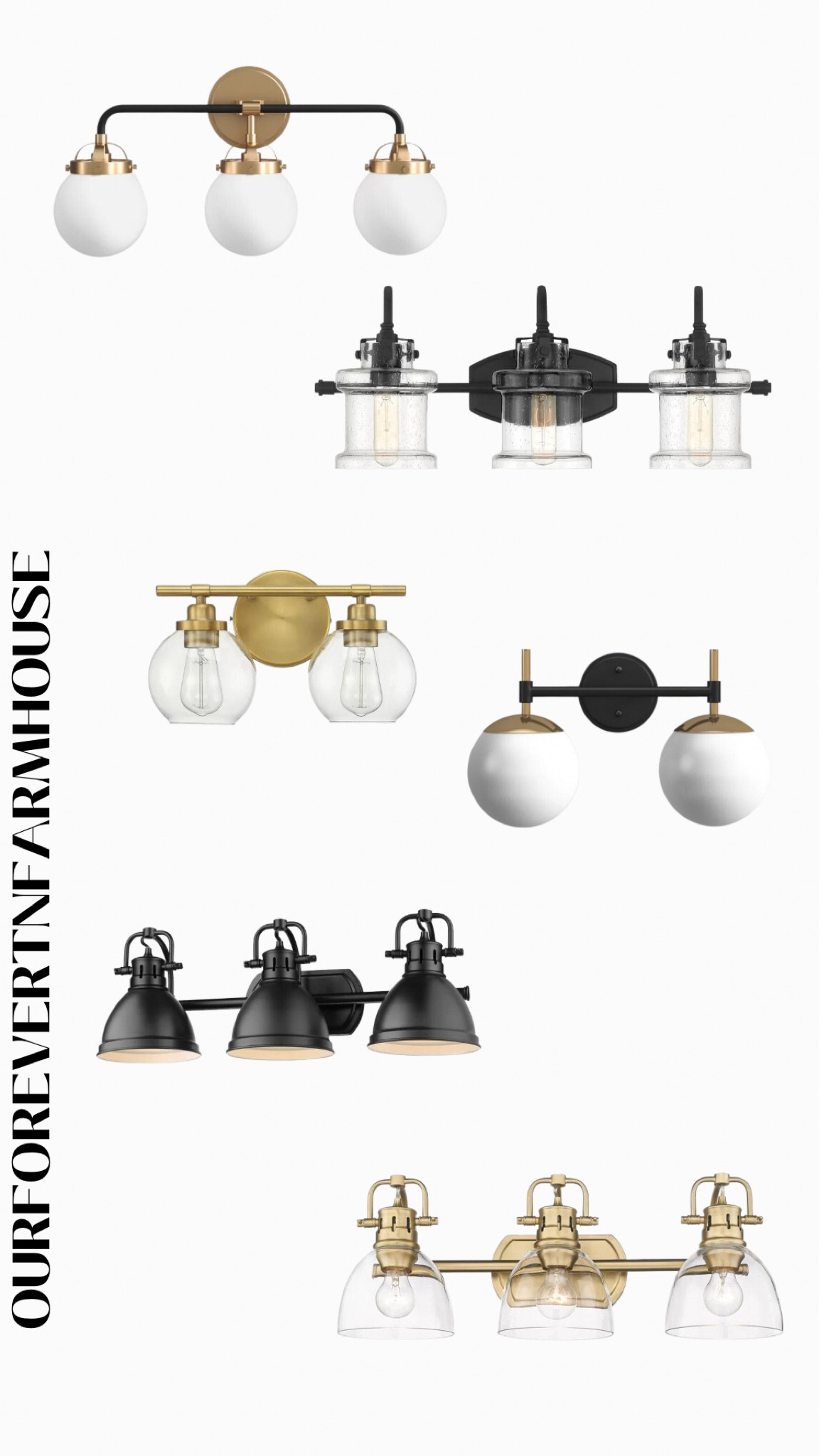 Vanity lights. Come in multiple colors and sizes

#LTKhome