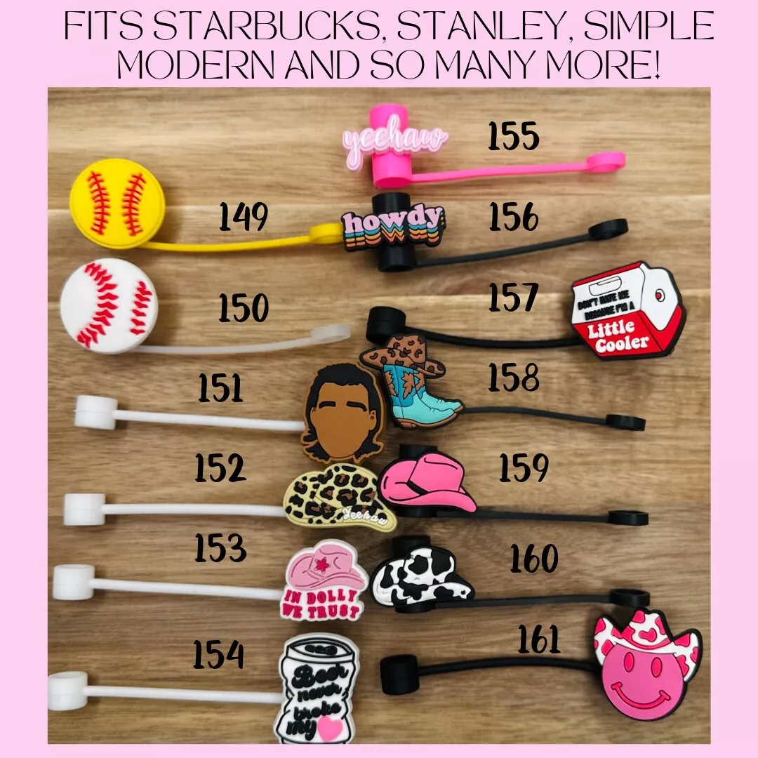 Straw Topper, Stanley Topper, Stanley Cup Accessory, Straw Buddies,straw  Charm, Tumbler Straw Topper, Straw Cover, Starbucks Straw Charm 