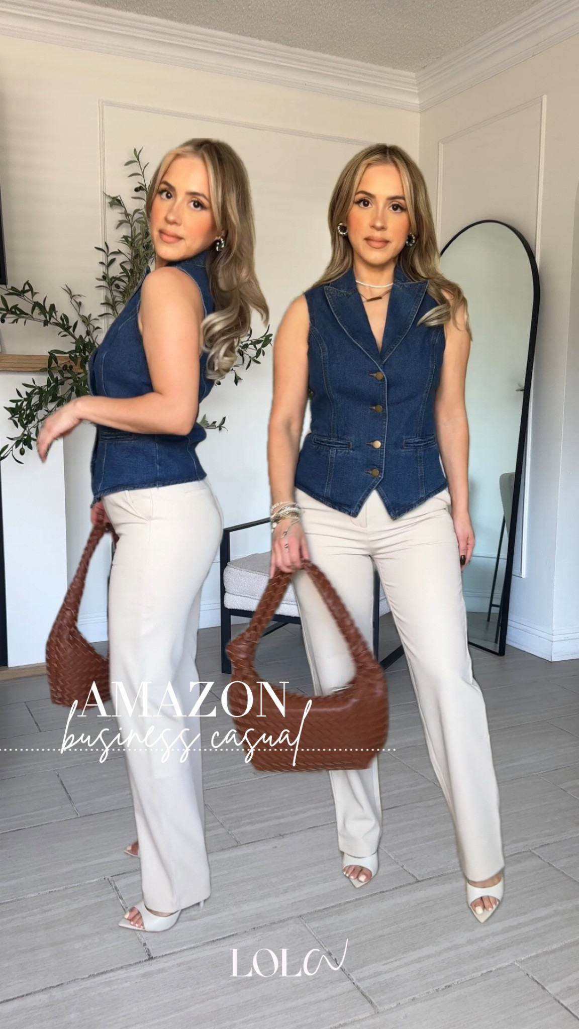 Amazon BUSINESS CASUAL LOOKS 😍😎

✔️ivory trousers are a size small long. I have to wear them with heels and I'm 5'2. If you're in between sizes size up! The vest runs big size down! I'm wearing a size extra small

#LTKStyleTip #LTKWorkwear #LTKFindsUnder50