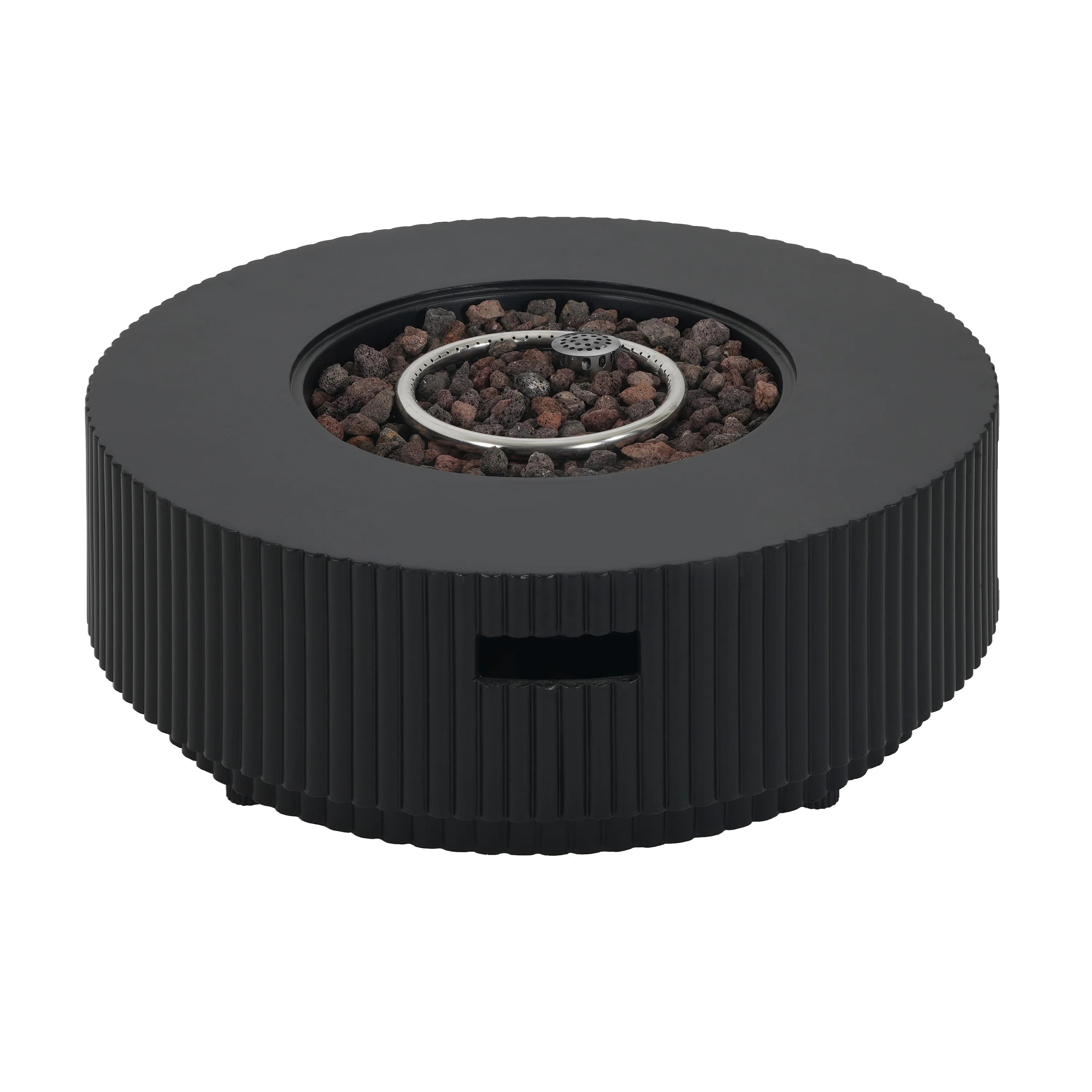 ROSCO Outdoor 40.000 BTU MGO Propane Fire Pit Table With Lid (Tank Holder Not Included) | AllModern