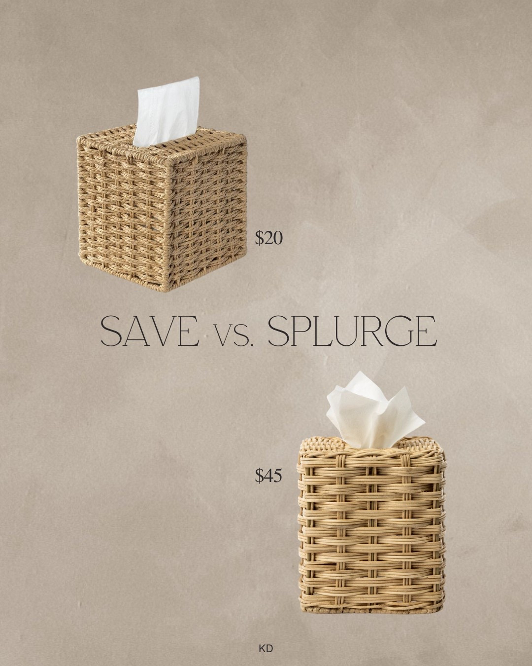 Save vs. splurge: Tissue Cover 

#LTKHome #LTKFindsUnder50 #LTKSeasonal
