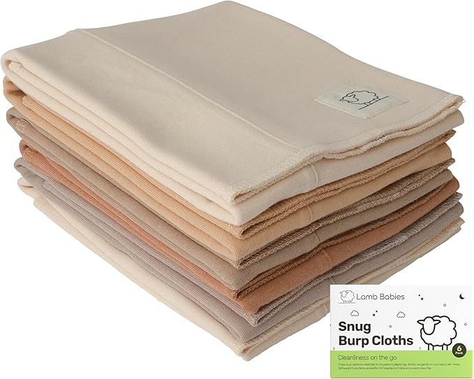 Snug Baby Cotton Burp Cloths, Absorbent, Lightweight, and Gentle Cotton for Mess-Free Moments, Ba... | Amazon (US)