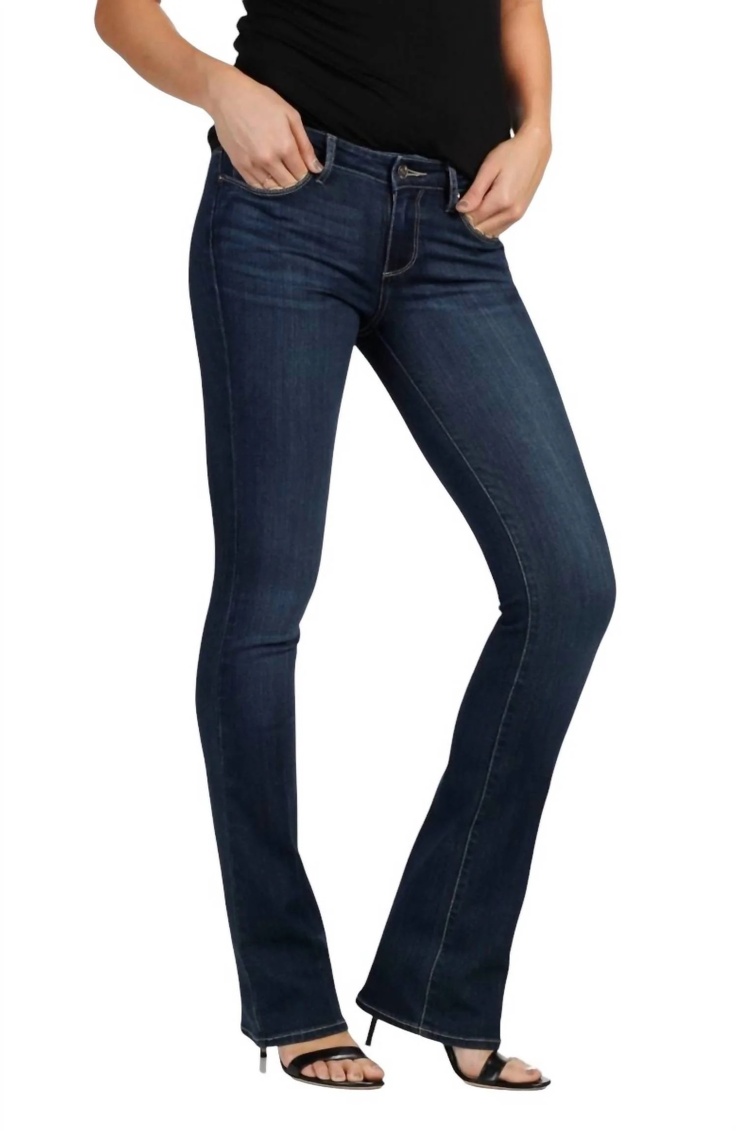 Manhattan Boot Cut Jeans In Blue | Shop Simon