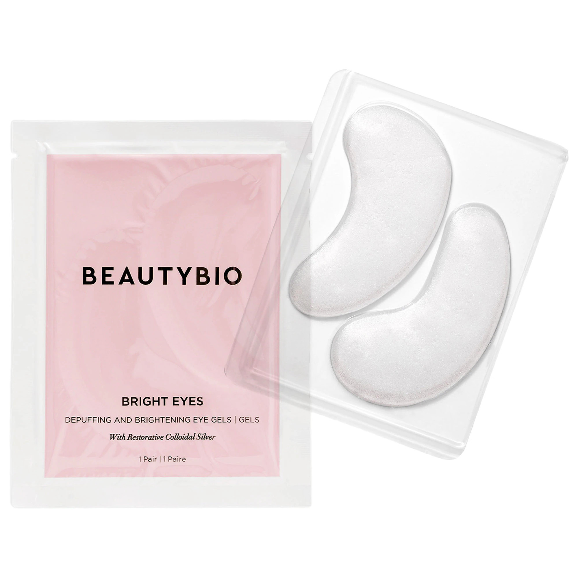 BeautyBio Bright Eyes Restorative Colloidal Silver Depuffing & Brightening Eye Gels 15 pairs | Sephora (US)