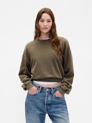 Heavyweight French Terry Oversized Sweatshirt | Gap (US)