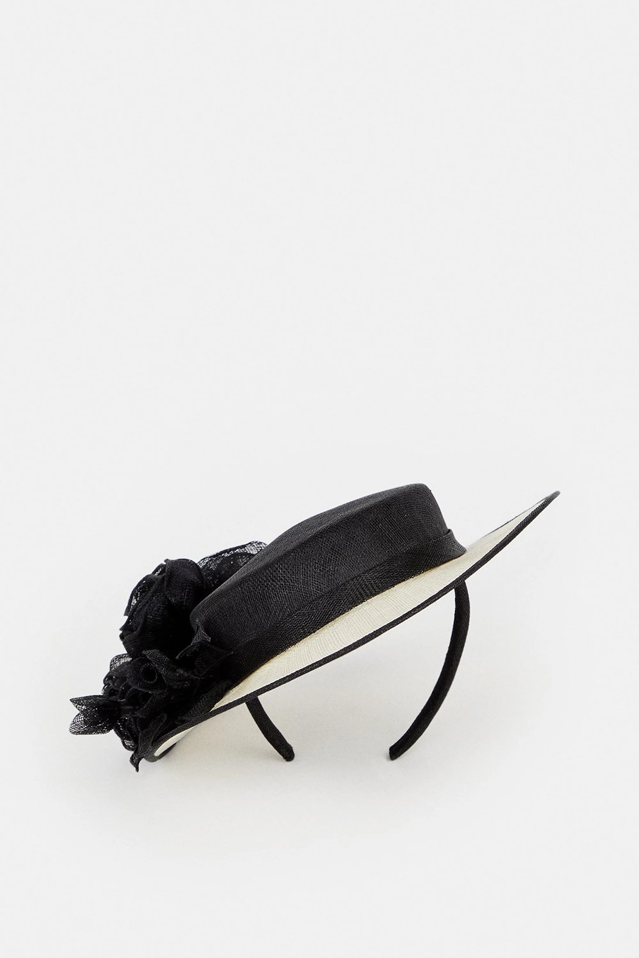 Emily- London Floral Detail Boater Hat | Karen Millen UK + IE + DE + NL