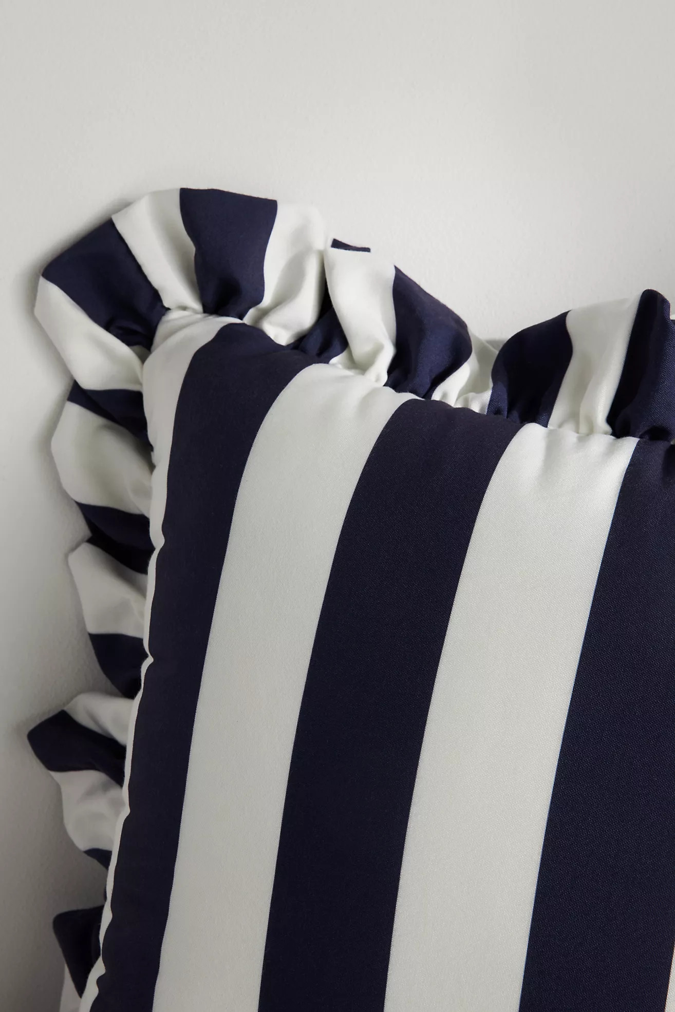 Maeve by Anthropologie Striped Ruffle Indoor/Outdoor Pillow | Anthropologie (US)