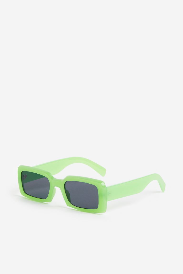 Rechteckige Sonnenbrille - Hellgrün - Men | H&M DE | H&M (DE, AT, CH, NL, FI)