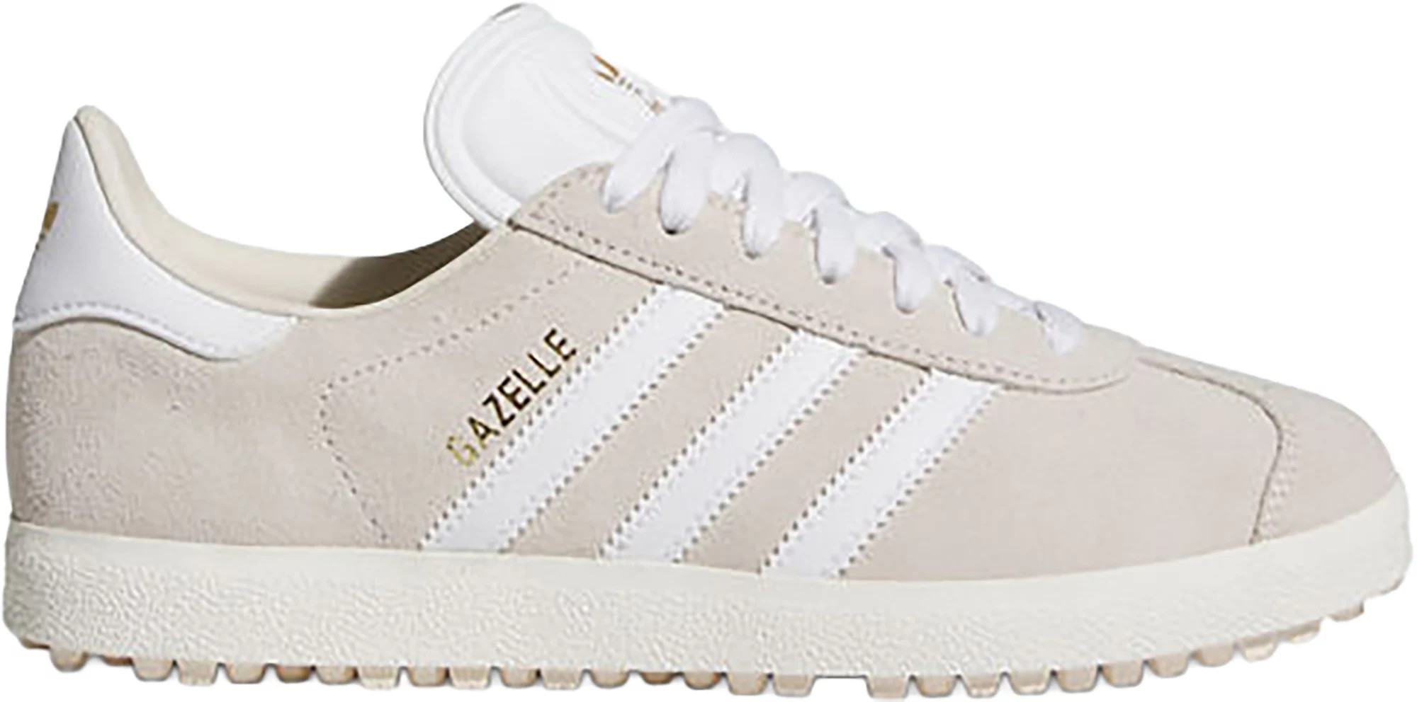adidas Originals Women's Gazelle Spikeless Golf Shoes, Size 10, Alumina/White/Gold Met | DICK'S Sporting Goods