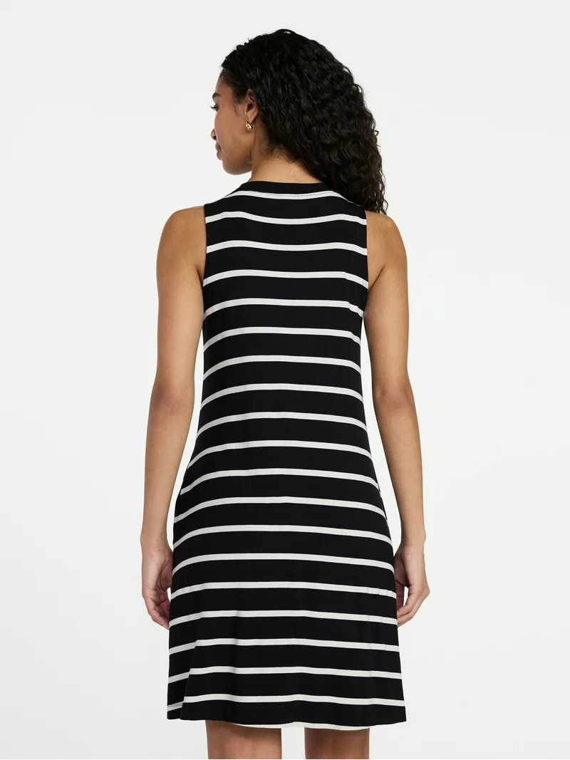 Time and Tru Women\u2019s Sleeveless Knit Swing Dress, Sizes XS-XXXL | Walmart (US)