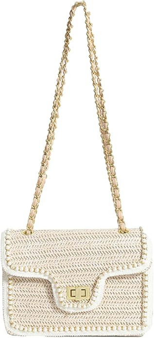 Straw Crossbody Bags for Women, Summer Fashion Straw Purses and Handbags Shoulder Raffia Clutch B... | Amazon (US)