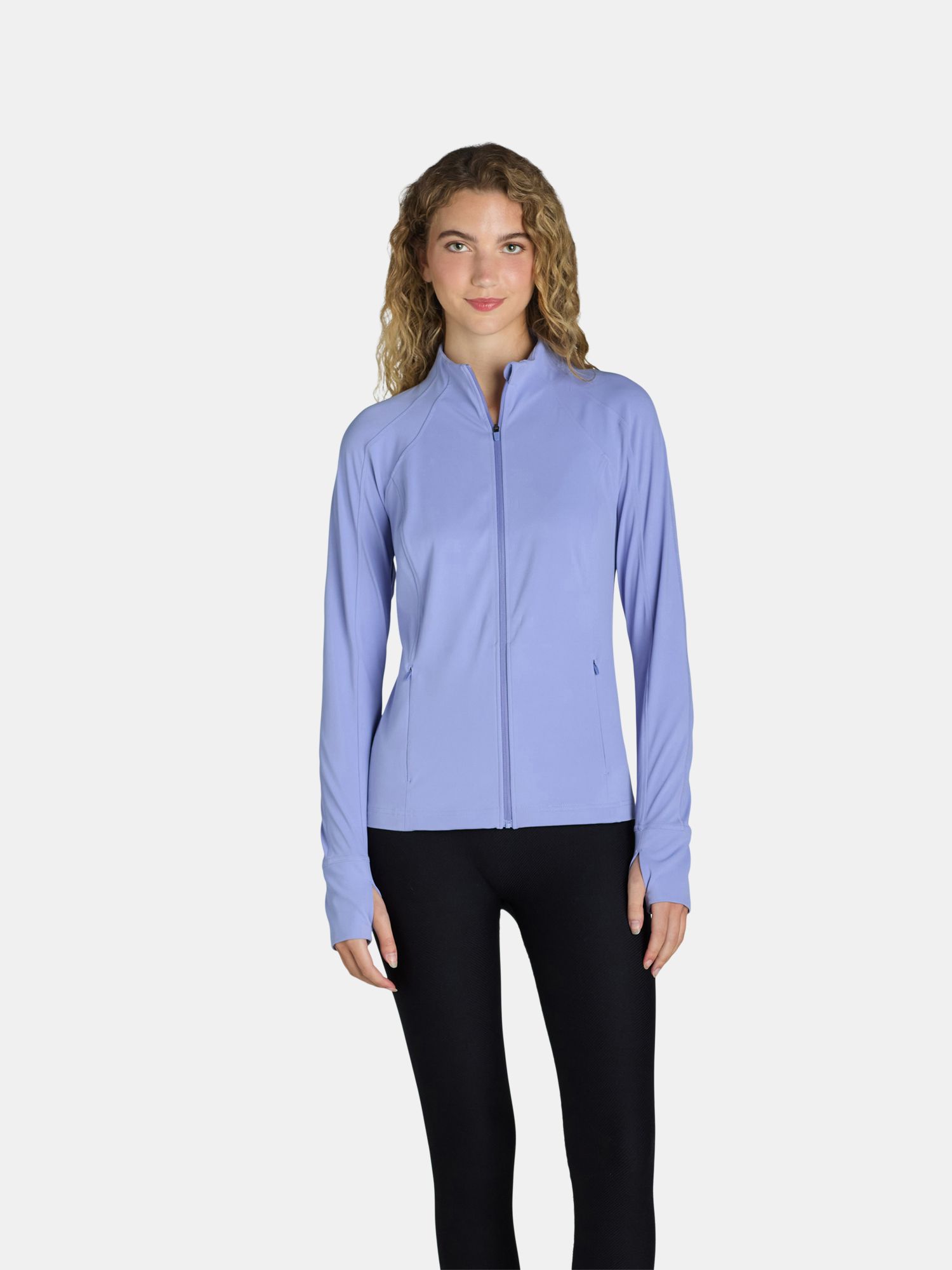 Avia Women's and Women's Plus SoftSculpt Zip-Up Jacket, Sizes XS-4X | Walmart (US)