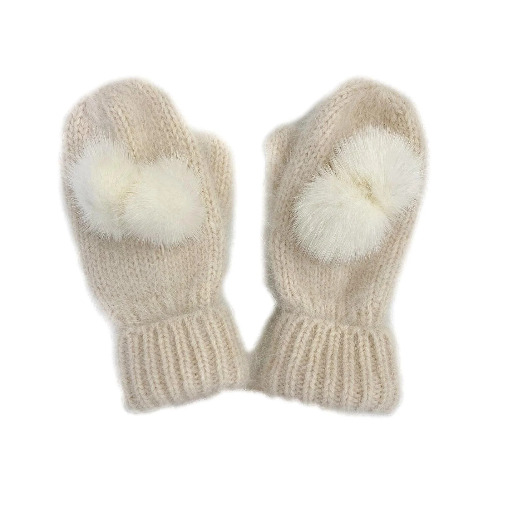 Cashmere Cream Mittens | petite maison kids