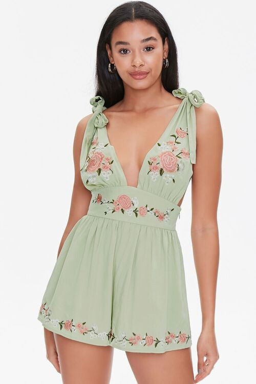 Floral Embroidered Romper | Forever 21 (US)