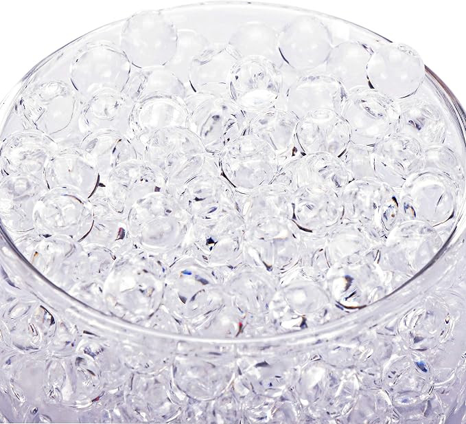 BYMORE 60000 Clear Water Gel Jelly Beads,Vase Fillers for Floating Pearls, Floating Candle Making... | Amazon (US)