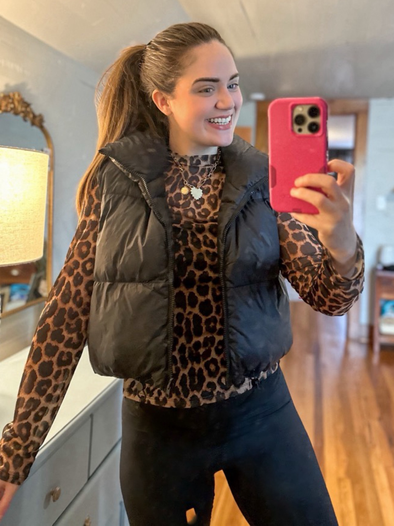 Amazon // Amazon finds // Amazon outfit // outfit inspo // ootd // leopard // cheetah // lace top // mesh top // sheer top // cropped vest

#LTKFindsUnder100 #LTKStyleTip #LTKFindsUnder50
