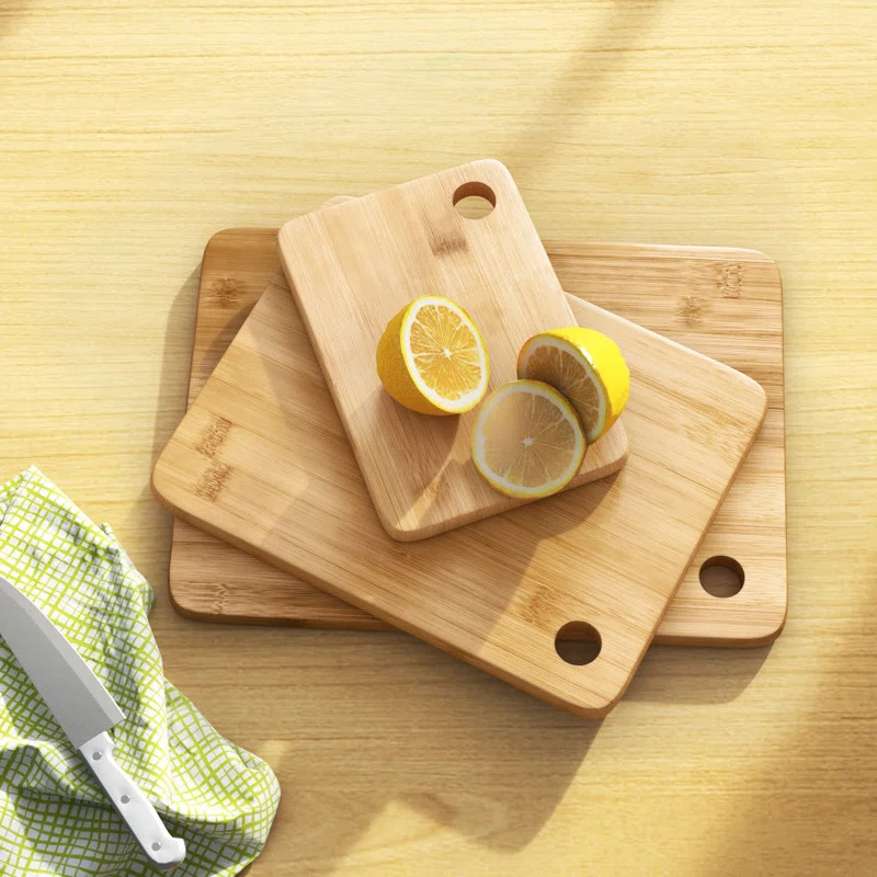 Wayfair Basics 3 Piece Bamboo Cutting Board Set | Wayfair North America