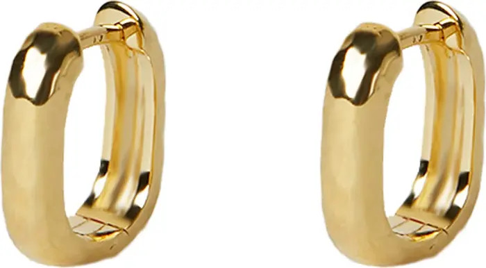 Oblong Huggie Hoop Earrings | Nordstrom