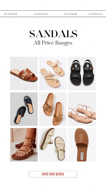 Weather is warming up - here are some of my sandal picks from all price ranges. What’s your favorite? 

#LTKover40 #LTKSeasonal #LTKstyletip
