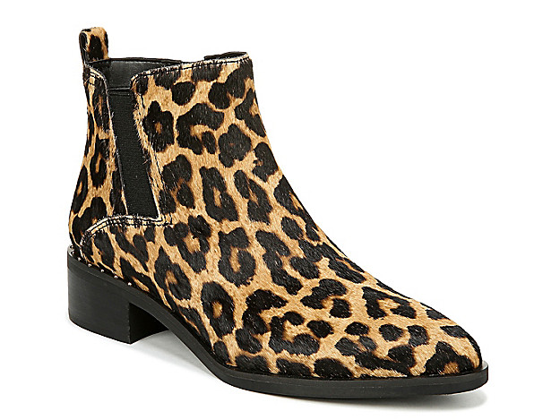 Franco Sarto Domingo Bootie - Women's - Light Brown/Black Leopard Print | DSW
