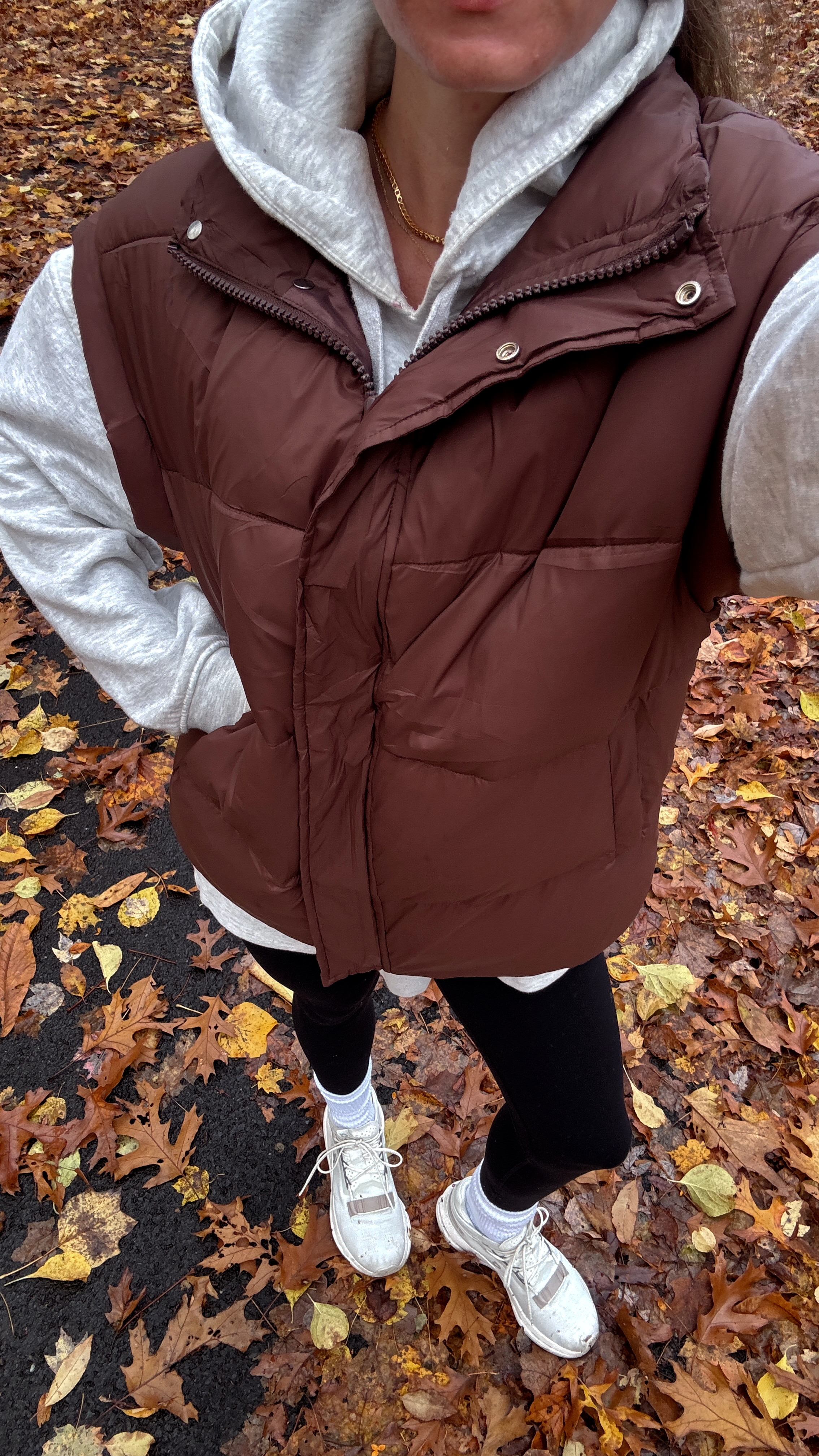 Morning walk ootd! 🫶🏼 Love this vest from Amazon & it comes in multiple colors.  

 #LTKSeasonal #LTKActive #LTKStyleTip