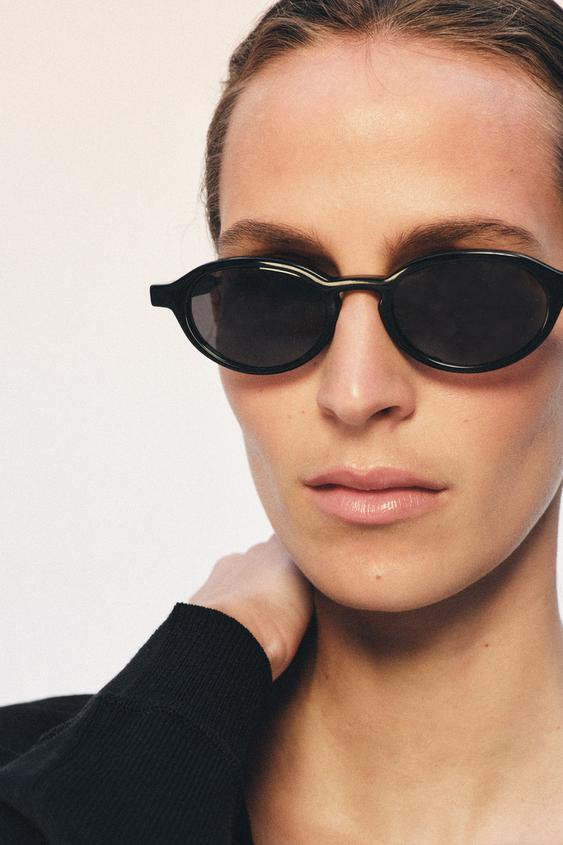 Zara - Preppy Sunglasses - Black - M - Woman | Zara UK