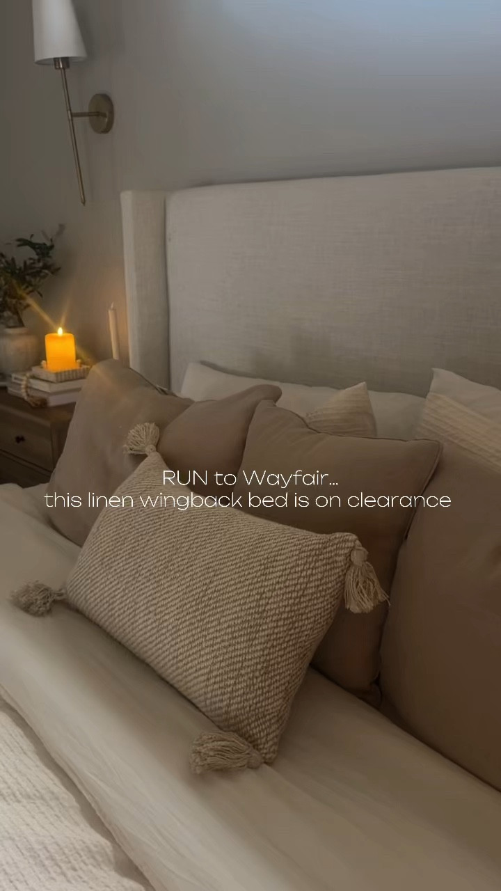 If you love a calm, neutral bedroom like I do, this bed is one of my favorite finds 🤍 The warm wood tone is perfect for that timeless European-inspired look. 

#LTKHome #LTKSpringSale #LTKSaleAlert
