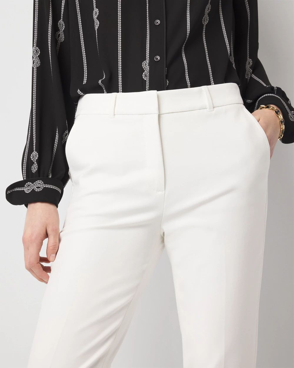 WHBM® Elle Slim Ankle Comfort Stretch Pants | White House Black Market