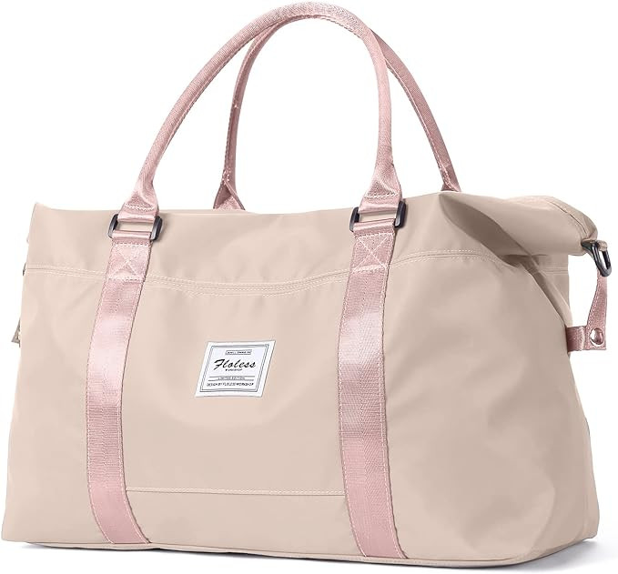 Travel Duffel Bag, Sports Tote Gym Bag, Shoulder Weekender Overnight Bag for Women | Amazon (US)