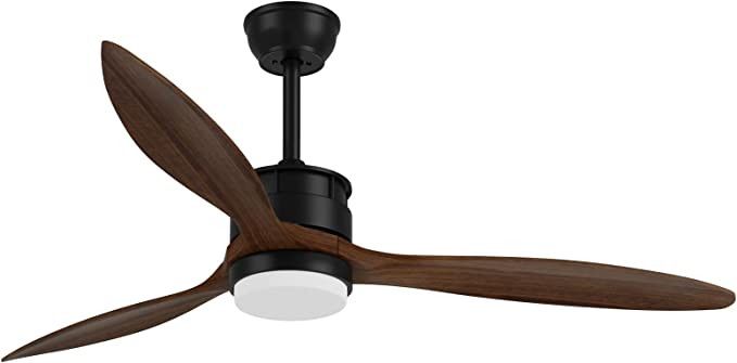 alescu 52''Ceiling Fan, Wood Ceiling Fans with Lights Remote Control, Noiseless DC Motor with 3 D... | Amazon (US)