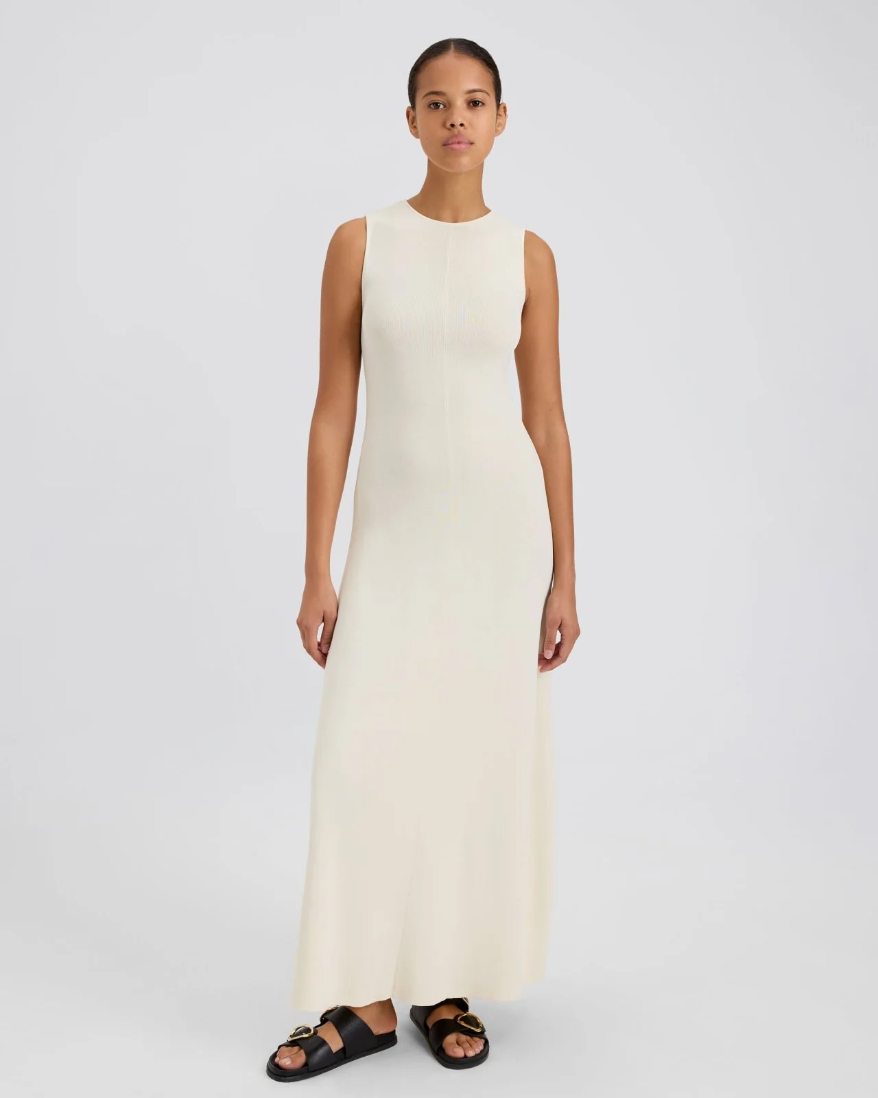 The Lucerne Dress in Ecru | Solid & Striped