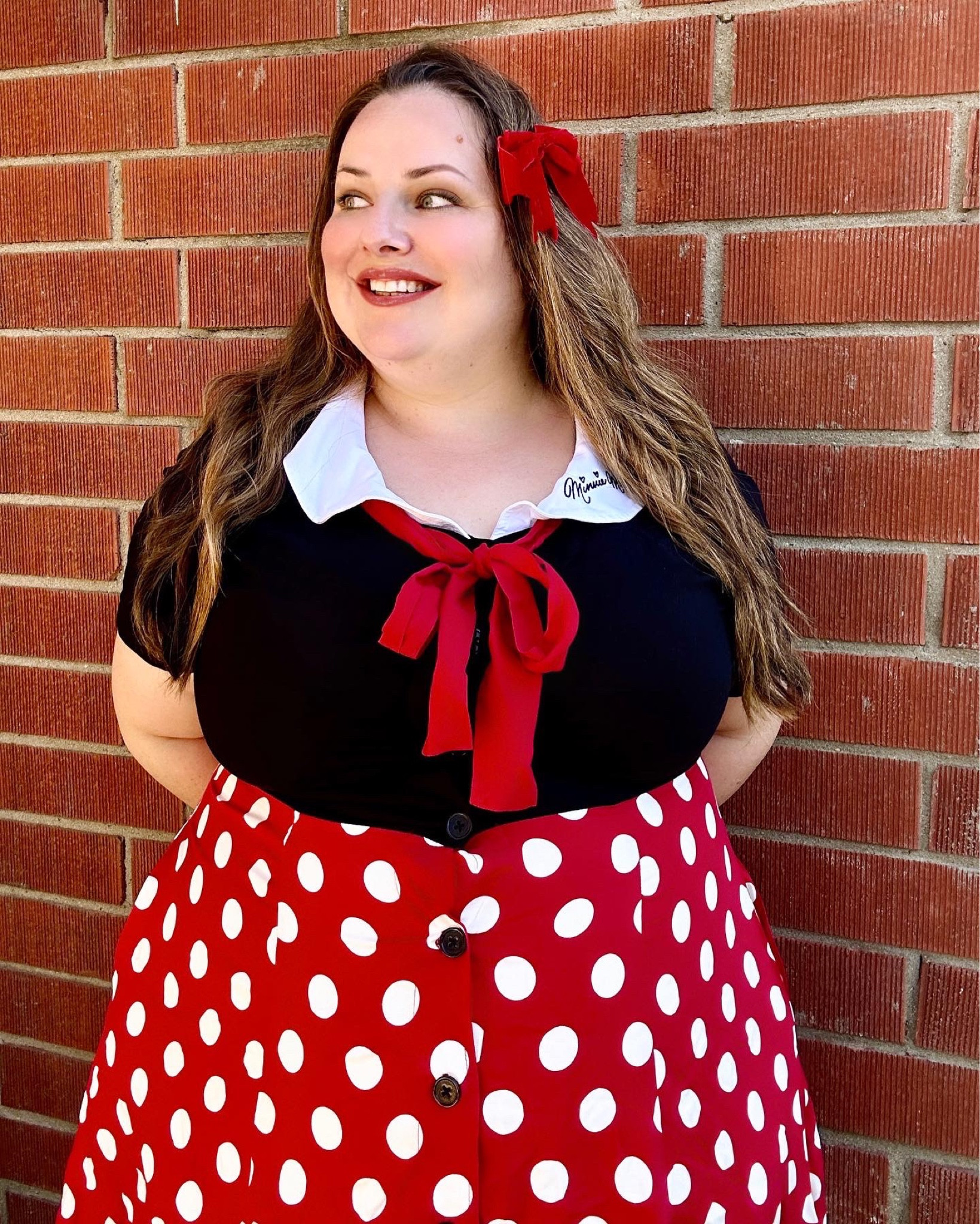 Minnie Mouse style 

Disney style 
Plus size Disney style 
Plus size costume idea
Disneybounding 
Plus size fashion 

#LTKfindsunder50 #LTKtravel #LTKplussize