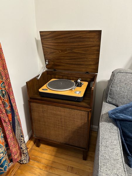 Record player cabinet, media cabinet, record player stand, vinyl storage

#LTKhome