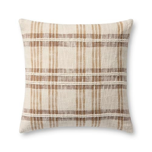 Loloi Tan/Multi 22'' x 22'' Cover w/Poly Pillow | Amazon (US)