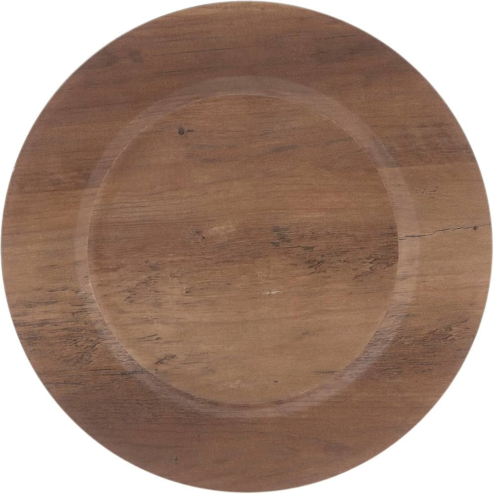 Hobby Lobby Wood Grain Plate Charger -Set of 4 | Amazon (US)