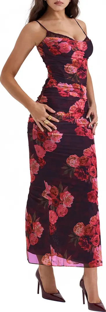 Nalini Mesh Corset Cocktail Dress | Nordstrom